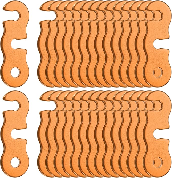 Rope Tensioner Aluminum Alloy [30PCS] - Guyline Cord Adjusters Use for Camping & Hiking & Picnic &