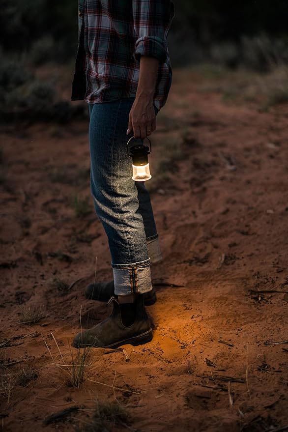 Barebones Hoodoo Light ??Black, Rechargeable 3-in-1 Camping Lantern & Flashlight ??600 Lumens LED