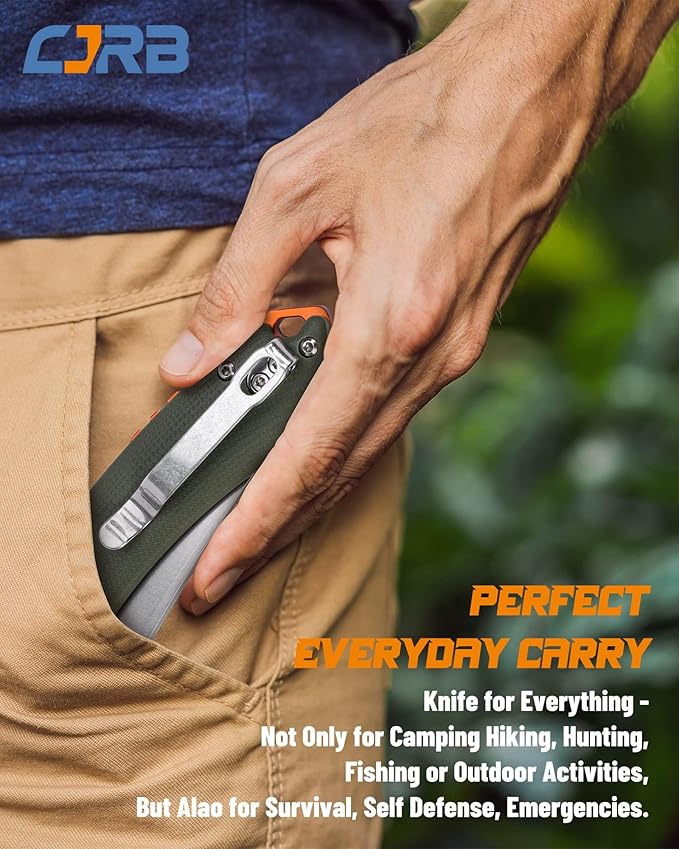 CJRB CUTLERY Folding Knife Gobi (J1906) AR-RPM9 Steel G10 Handle EDC Knife Pocket Knife for Men