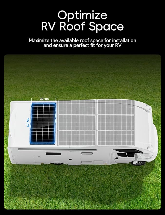 220W Solar Panel, 25.4% High Efficiency Monocrystalline with 10BB & Hidden Busbar Tech, MC4