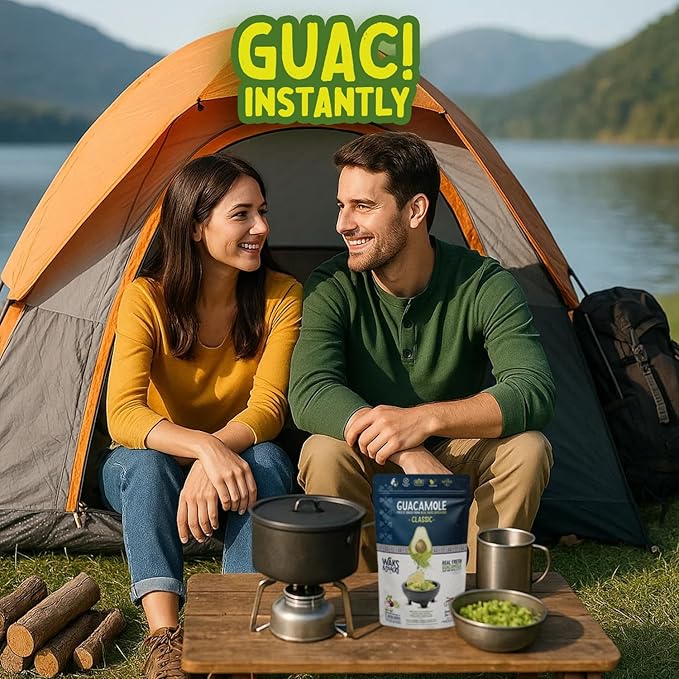 WAKS & SNACKS Freeze Dried Guacamole Classic |100% Fresh Hass Avocados, Perfect for Tortilla Chips