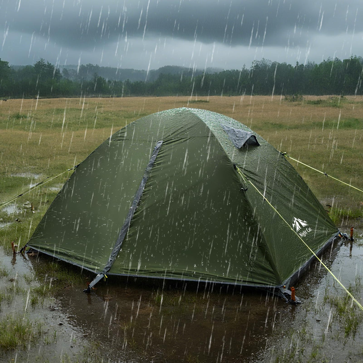 Night Cat 2-Persons Backpacking Tent: Waterproof Lightweight Camping Tent for Two People Hiking