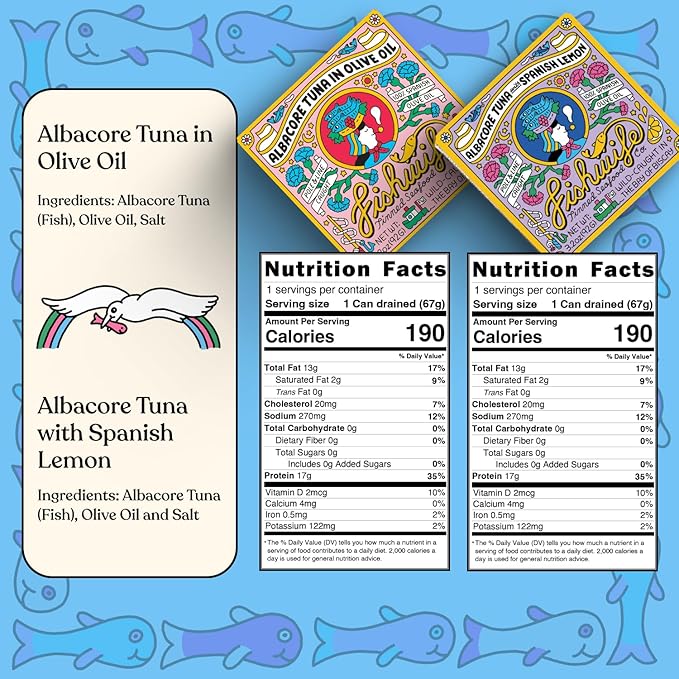 Fishwife Holiday Gift Tin Collection 9-Pack (Variety of Tinned Seafood including Smoked Salmon