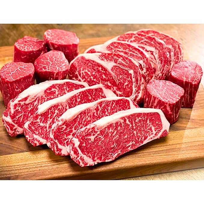 Today Gourmet Foods of NC - Angus Beef Steak Sampler (4-8oz Filet Mignon, 4-12oz NY Strips, 4-12oz