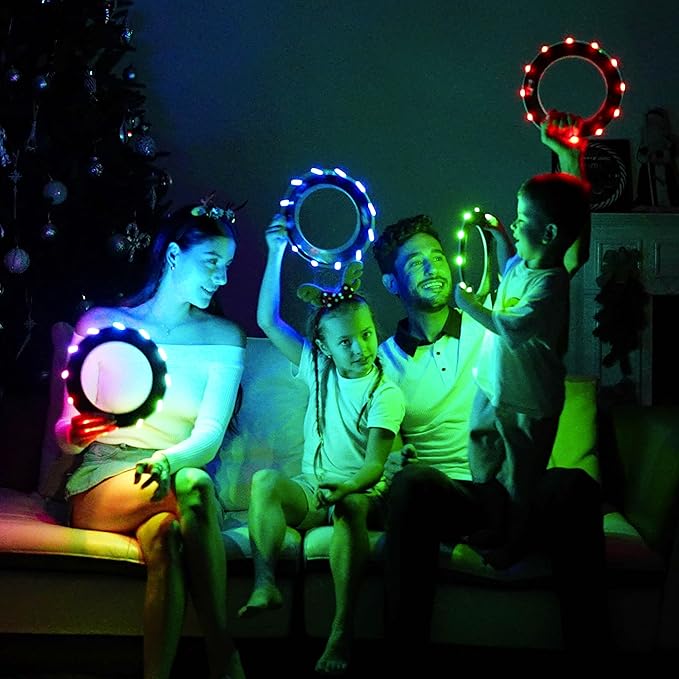 TOSY Flying Ring - 12 LEDs, Super Bright, Lost Mode, Auto Light Up, Camping Essentials for