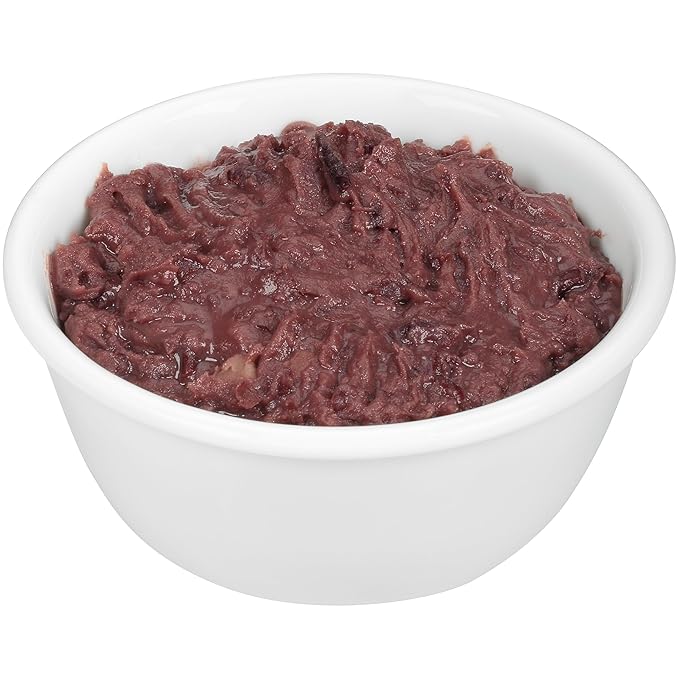 BUSH'S BEST 16 oz Canned Black Refried Beans, Source of Plant Based Protein and Fiber, Low Fat