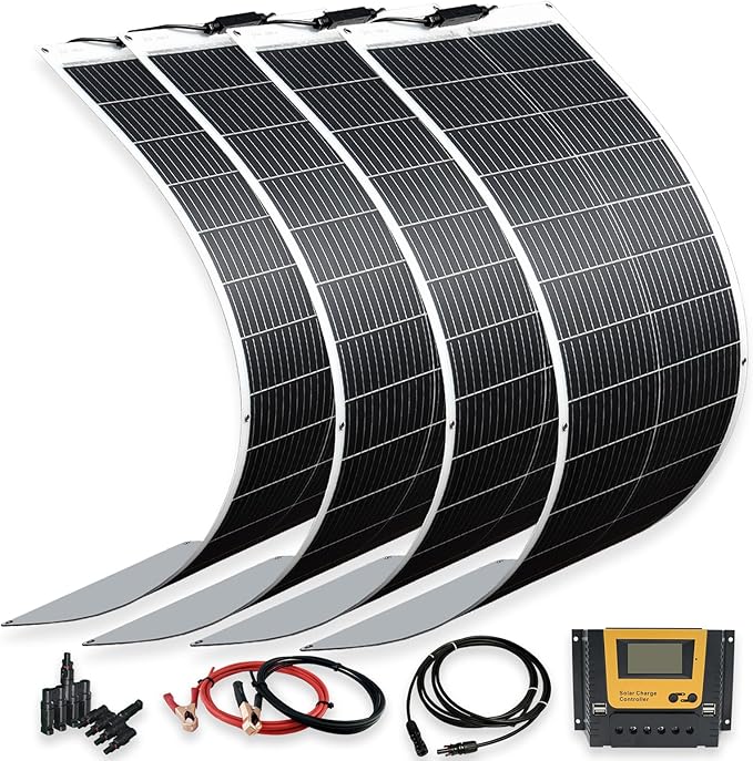 XINPUGUANG 100W Flexible Solar Panels 400w 12V Solar System Kit Monocrystalline Cell Module 40A