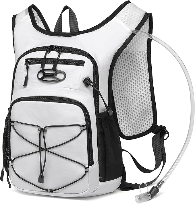 Wotony Lightweight Hydration Backpack with 2LOR 3LWater Bladder for Cycling Hiking Rave - Water