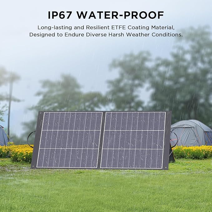 N-Type 16BB 100 Watt Portable Solar Panel for Power Station,RV Essentials, Ultralight Foldable