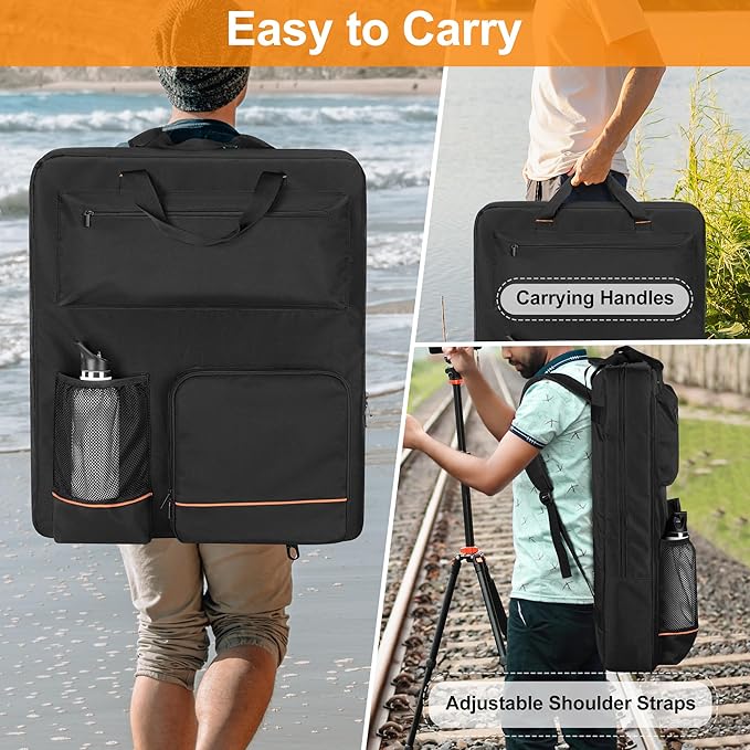 Solar Panel Storage Bag, Travel Backpack Compatible with Jackery SolarSaga 100W 100X 200W, Padded