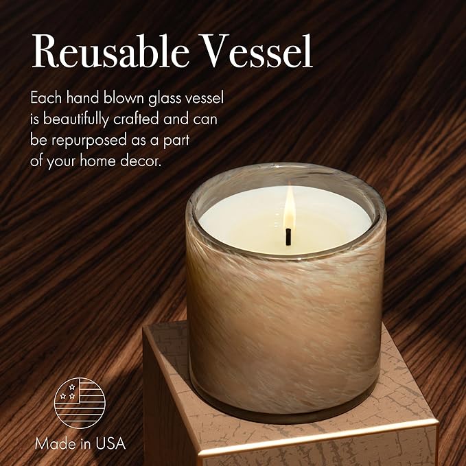 LAFCO New York Holiday Signature Fall Candle, Pumpkin Seed & Sandalwood - 15.5 oz - 90-Hour Burn