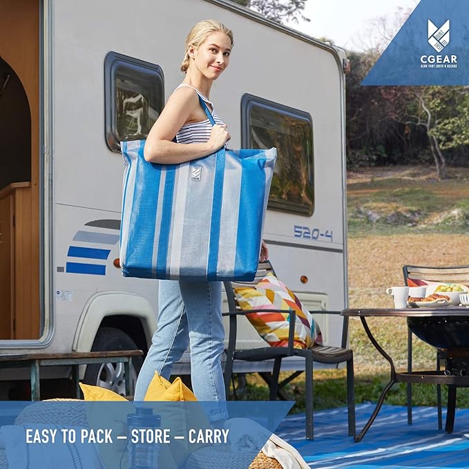 CGEAR RV Comfort Mat – Patented Sand-Free Technology with Ultra Soft Material – Sized to Your RV