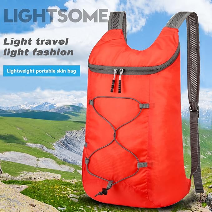 16L Lightweight Foldable Hiking-Backpack Small Packable-Daypack For Travel,Ultralight