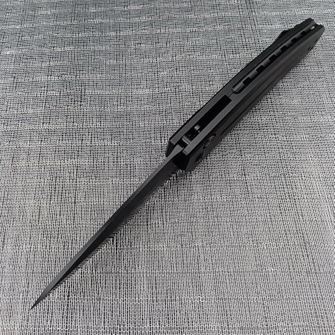 3.31'' D2 Steel Blade Aluminum Handles Speed Safe Botton Fast Opening Folding Knife with Pocket