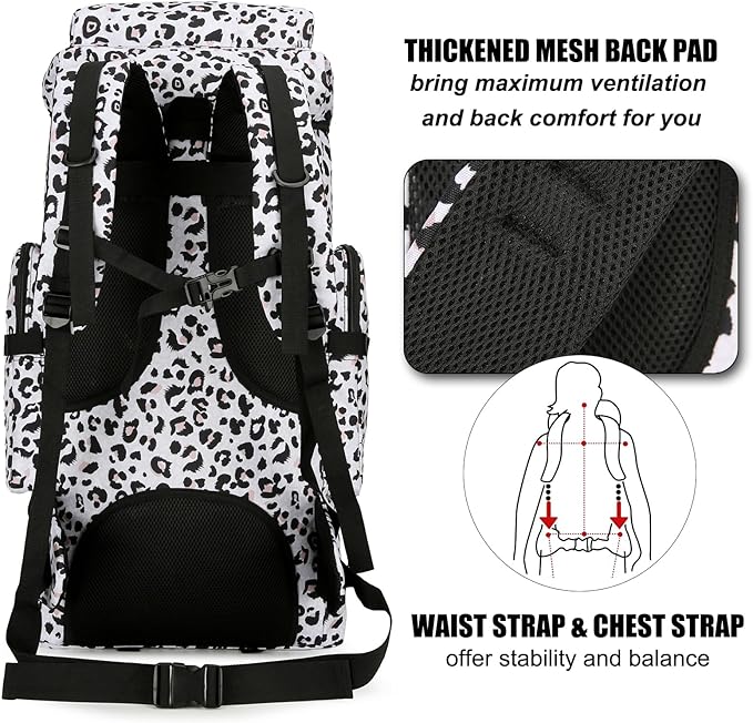 Hiking Backpack for Men 70L/100L Camping Backpack Military Rucksack Molle 3 Days Assault Pack for
