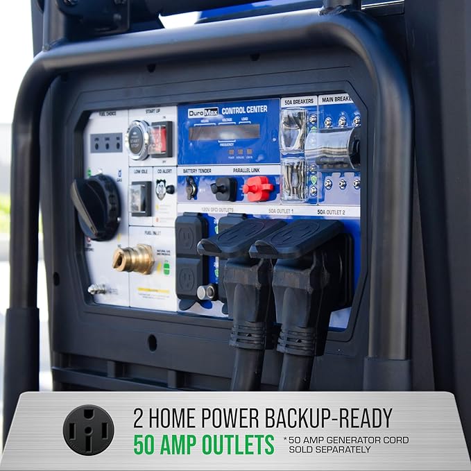 DuroMax XP16000iHT 16,000-Watt Tri Fuel Portable Digital Inverter Generator - Gas, Propane &
