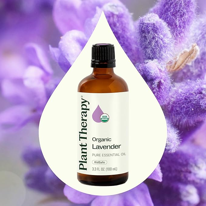 Plant Therapy Organic Lavender Essential Oil 100% Pure, USDA Certified Organic, Undiluted, Natural