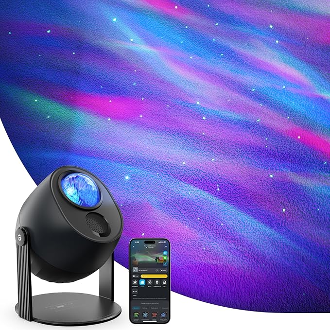 Govee Star Light Projector with 3 Aurora Flowing Effects, Star Projector Works with Matter, Alexa