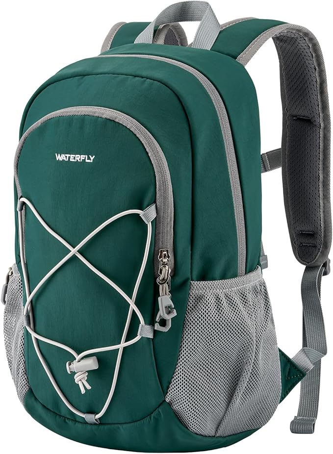 WATERFLY 12L Small Hiking Backpack: Day Pack Lightweight Travel Bag Camping Fitness Cycling Outdoor