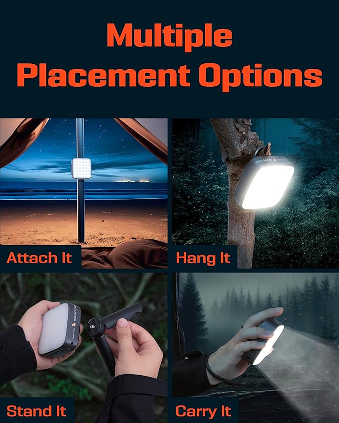PREPARED4X Camping Lantern - Hanging Lantern w/ Bright & Warm Adjustable Lighting - Emergency
