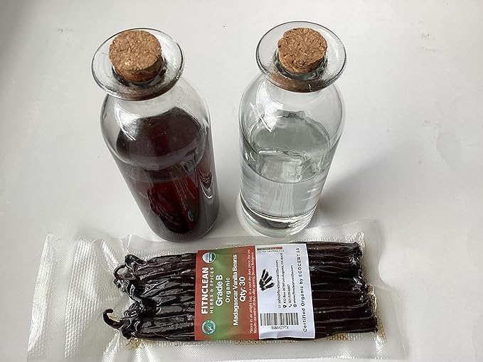 30 Madagascar Organic Vanilla Beans Grade B. Certified USDA Organic. Bulk Bourbon 5"-7" by