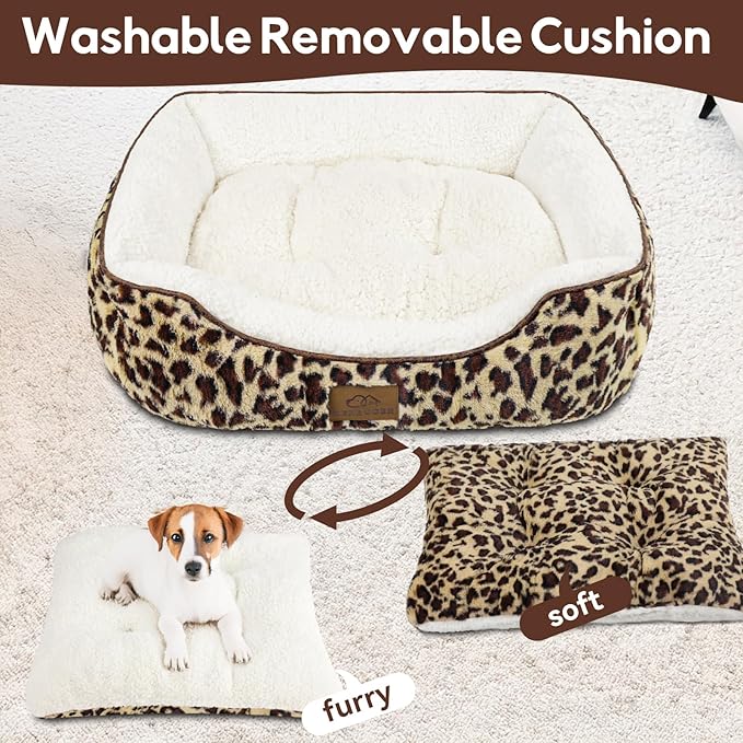 Rectangle Cat Dog Bed for Large Medium Small Pets Indoor Outdoor Machine Washable Sleeping Sofa