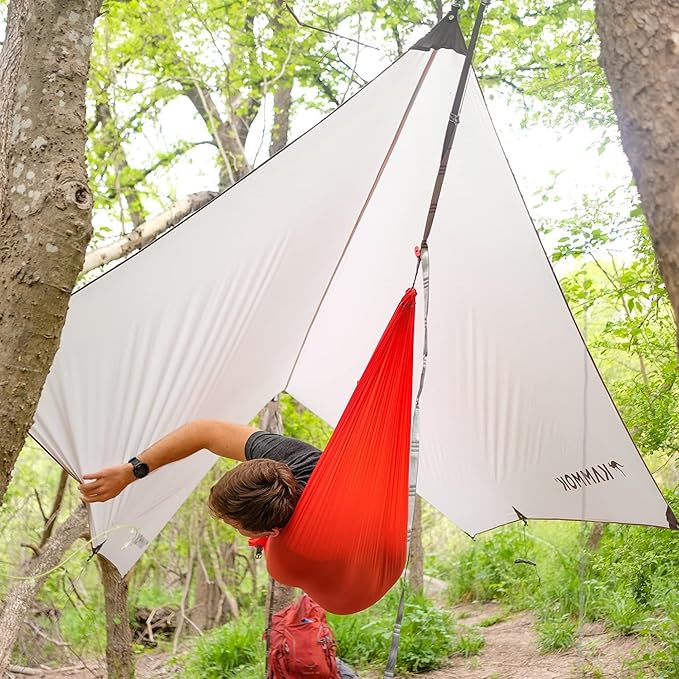 KAMMOK Kuhli Ultralight | Versatile Weather Shelter, (Waterproof, Durable, Portable, Camping Tarp