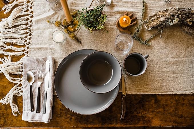 Barebones Enamel Bowl Set - Dish Set of 2 Bowls - Enamelware Set for Camping and Everyday Use