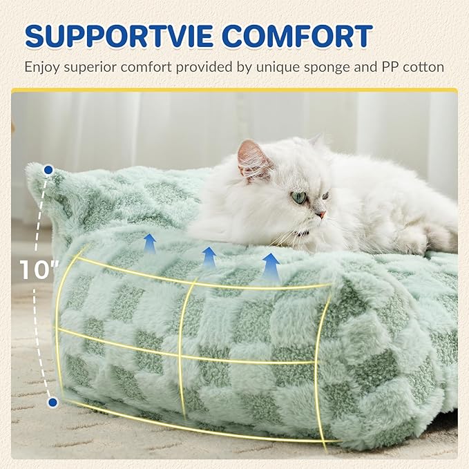 Large Dog Bed Sofa, Fluffy Pet Bed for Medium and Large Dogs, Supportive Dog Couch Sofa for Dogs