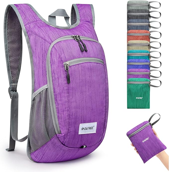G4Free 10L/15L Hiking Backpack Lightweight Packable Hiking Daypack Small Travel Outdoor Foldable