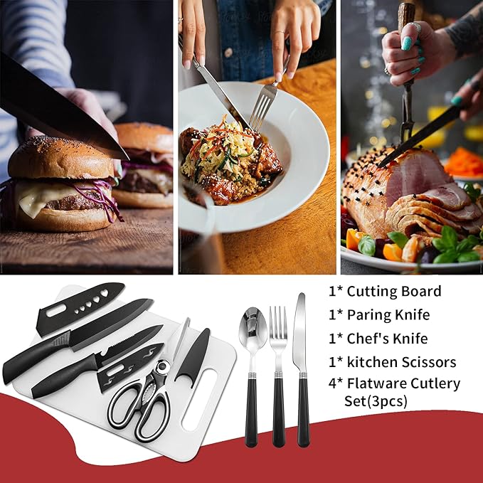 Portable Camping Kitchen Utensil Set-27 Piece Cookware Kit, Stainless Steel Outdoor Cooking and