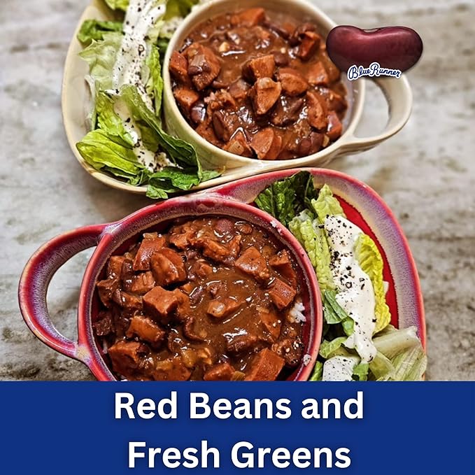 Blue Runner New Orleans Spicy Creole Cream Style Red Beans 16oz Can (Pack of 12)