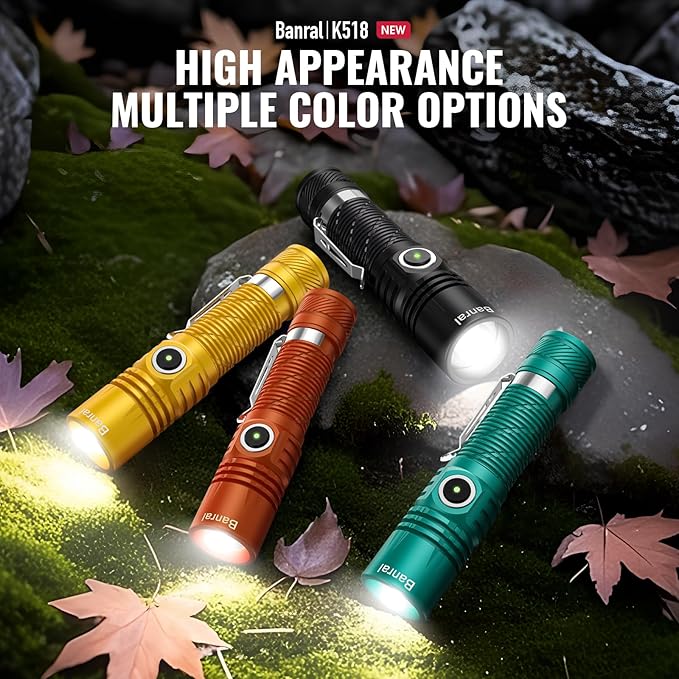 Rechargeable Tactical Flashlights, High Lumens Small Mini USB-C LED Flashlight, Compact EDC Flash
