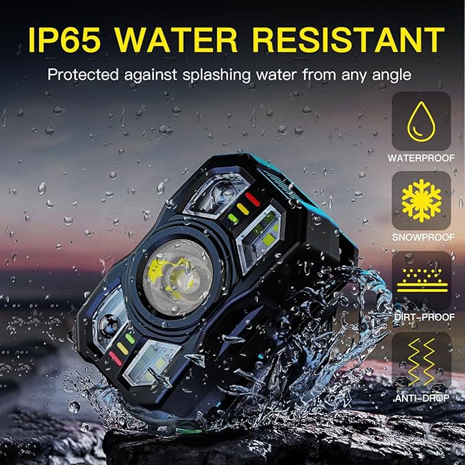 KunHe 10 Pack Headlamp Flashlight Head Lamps led Rechargeable Headlight Motion Sensor Head Lamp 10