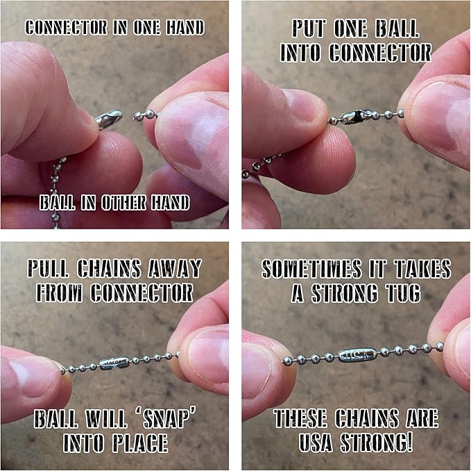 P-38 Can Opener & P-51 Can Opener with Chains, US Shelby, Stainless Steel openers Stamped with US