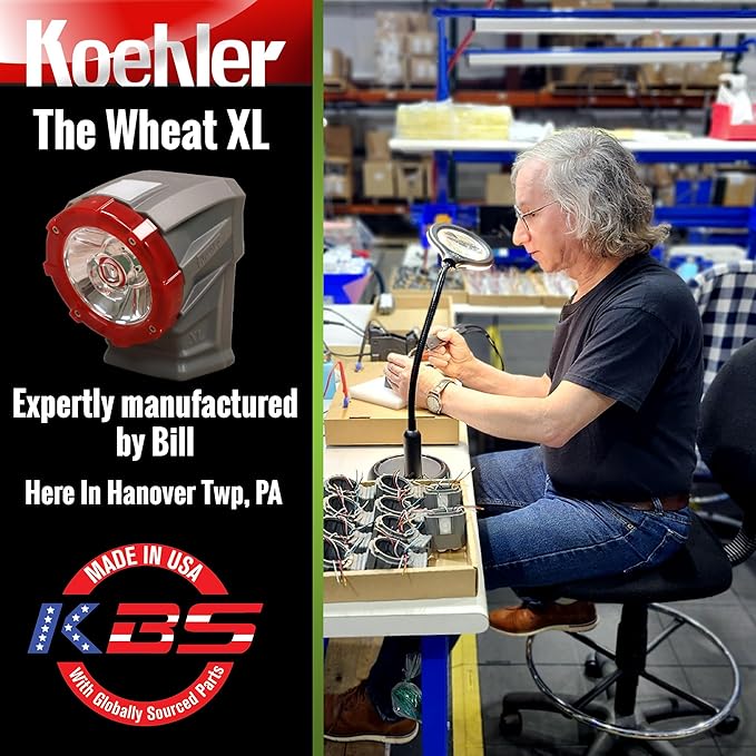 Koehler LI-8000-XL LED Cap Lamp ??MSHA Certified, 185 Lumens, Water & Drop Proof, Advanced LED