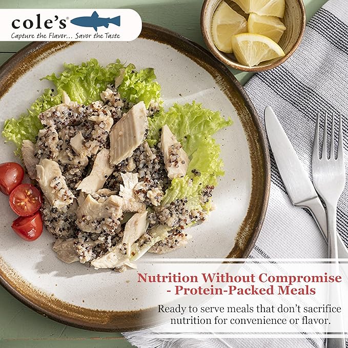 COLE’S - Smoked Rainbow Trout Fillet with Quinoa | Open & Ready to Eat Meal | 5.6 oz Canned &