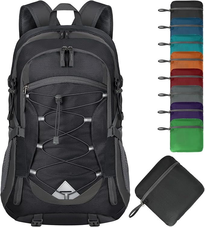 IGOLUMON Hiking Backpack 40L Packable Lightweight Camping Backpack Men Women Waterproof Hiking