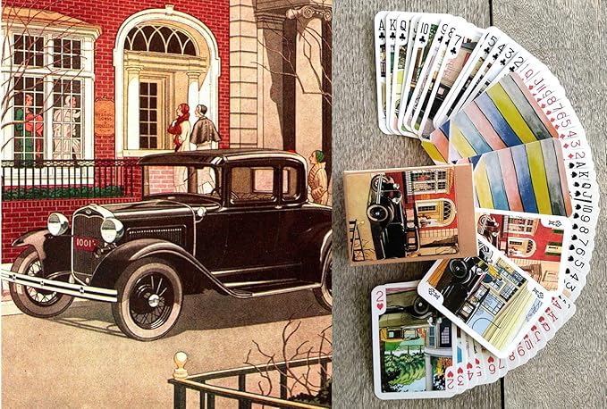 Classic Ford Playing Cards (Poker Deck 54 Cards All Different) Vintage Retro Classic Cars Twenties