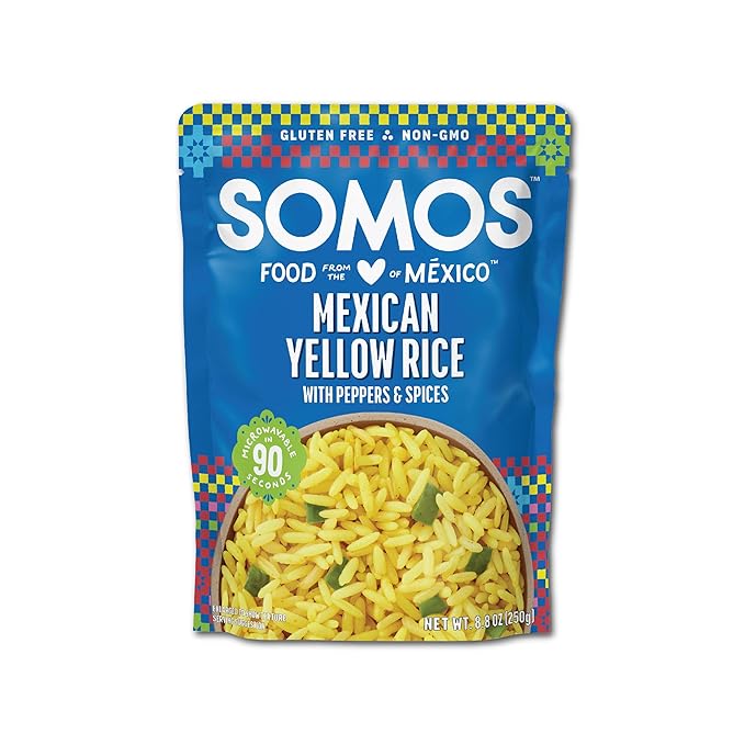 SOMOS Mexican Yellow Rice | Gluten Free, Non-GMO & Microwavable Meals Ready to Eat - Delicious