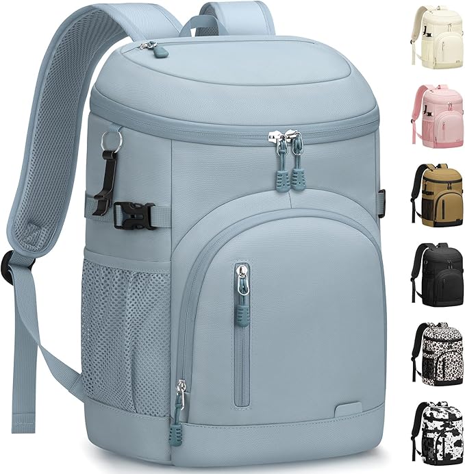 Cooler Backpack Insulated Waterproof,30 Cans Backpack Coolers Leakproof Lunch Backpack for Men