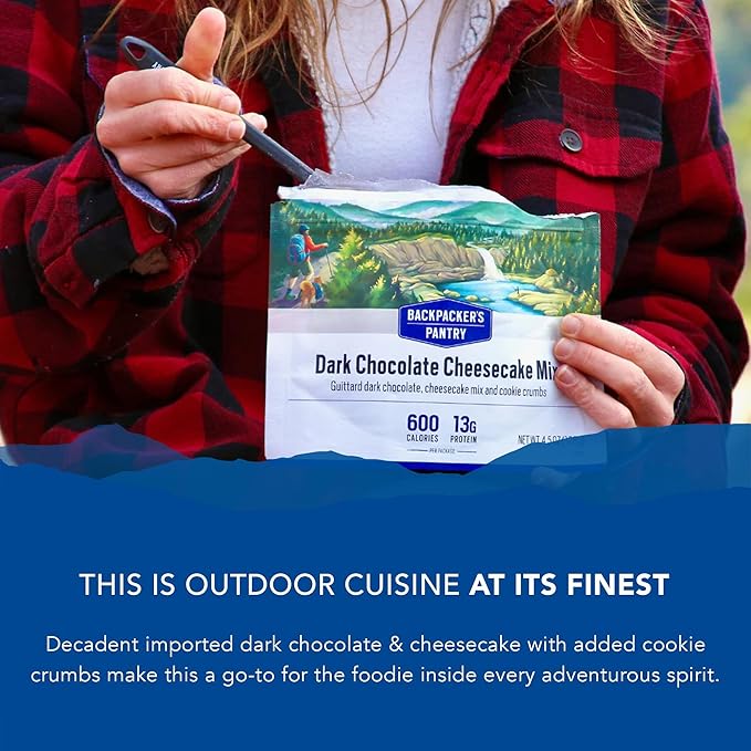 Backpacker's Pantry Dark Chocolate Cheesecake Mix - Freeze Dried Backpacking & Camping Food