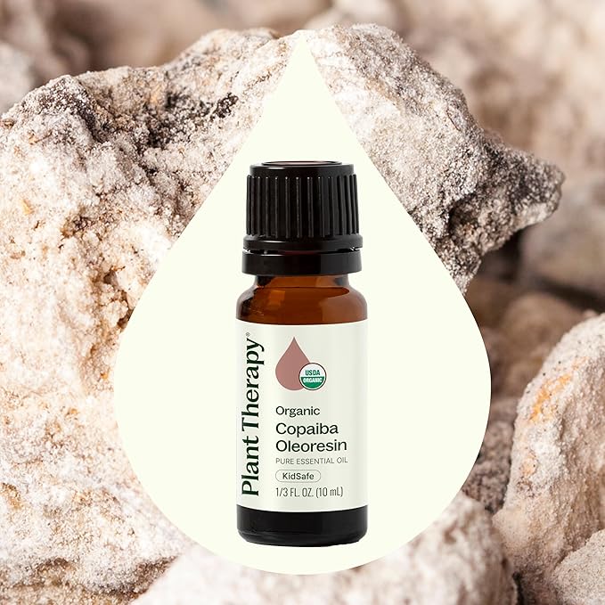 Plant Therapy Copaiba Oleoresin Organic Essential Oil 100% Pure, Undiluted, Natural Aromatherapy