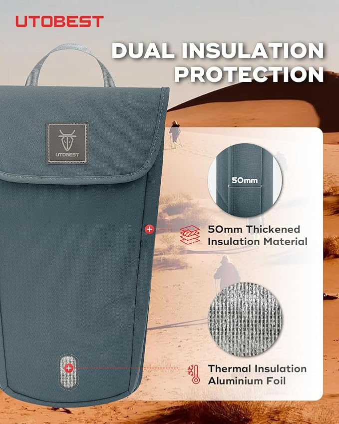 Insulated Insulation Bag, Fits 2L&3L Hydration Water Bladders, Lightweight & Water Resistant
