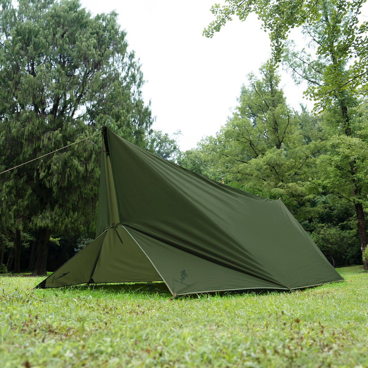 FREE SOLDIER Waterproof Camping Tarp Shelter Awning(Dark Green 13×13ft)