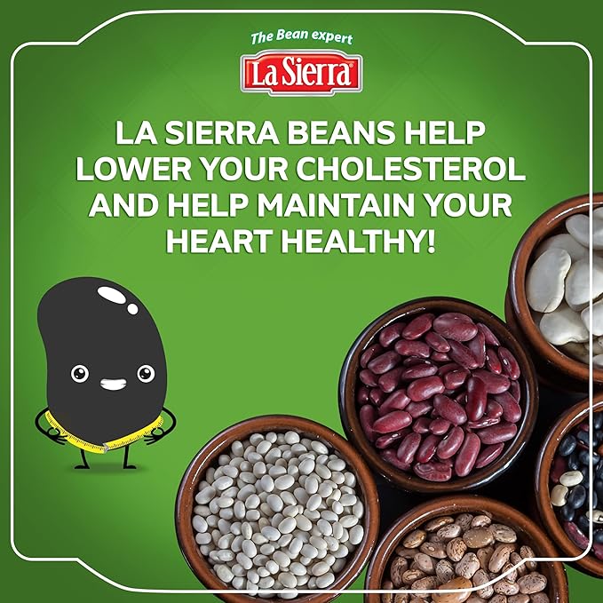 La Sierra Refried Black Beans, Ready-to-Eat Vegetarian Refried Beans, 15.2 oz Pouch (Pack of 8)
