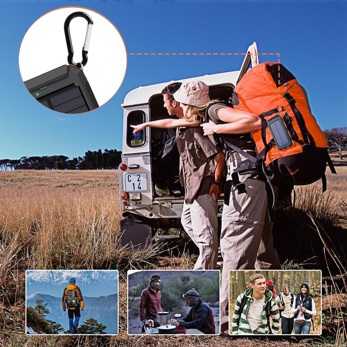 YELOMIN Portable Power Bank - 38800mAh, Solar, USB-C - product view 8