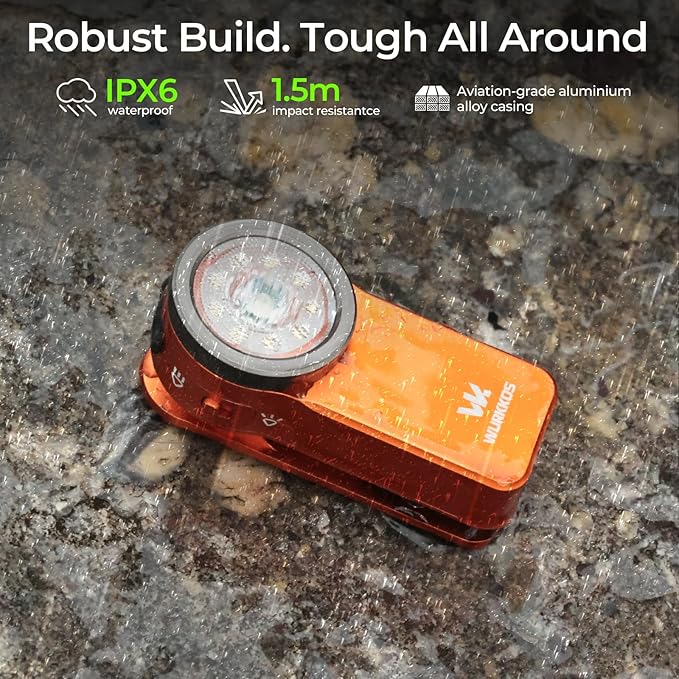 Wurkkos HD03 Rechargeable Flashlights EDC Clip-on Light, Bright 680 Lumens Pocket Flashlight