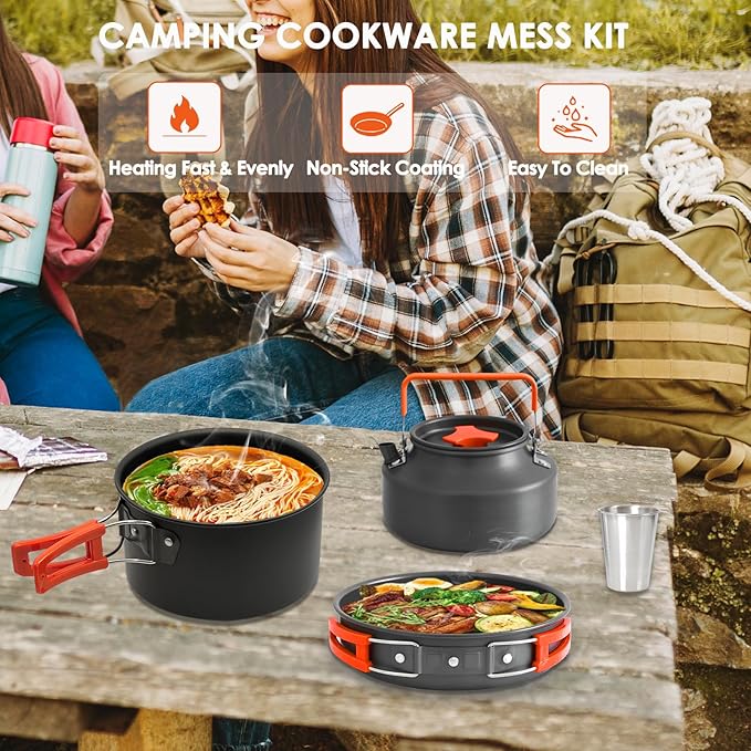 Camping Cookware Mess Kit