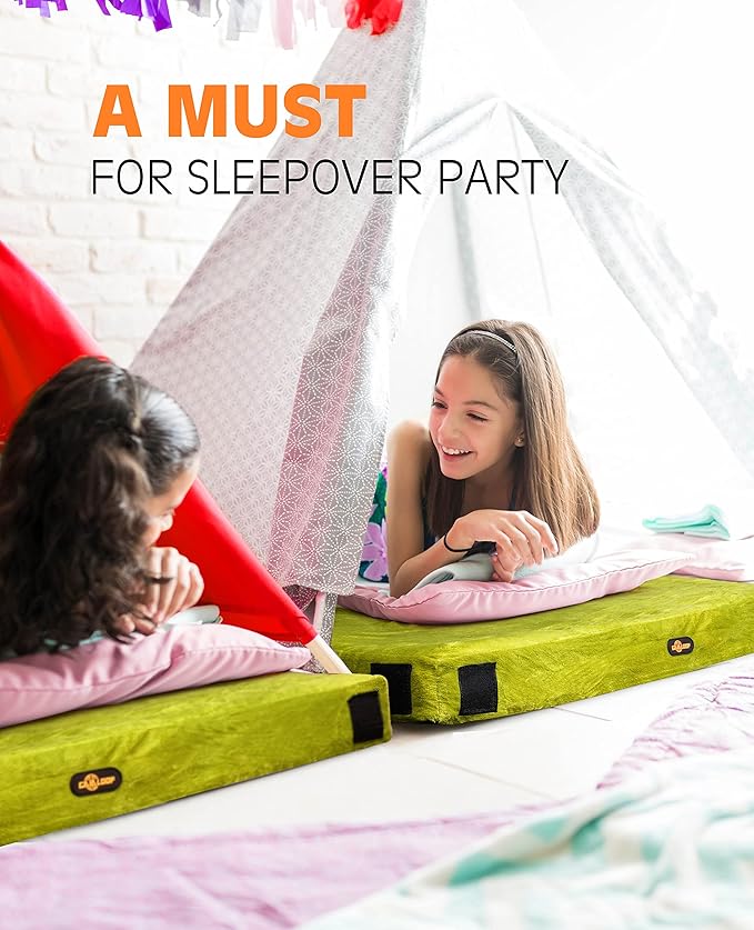 3 Inch GAIALOOP Thick Memory Foam Camping Mattress Sleeping Pad [Car/Tent/Cot] Glamping Portable